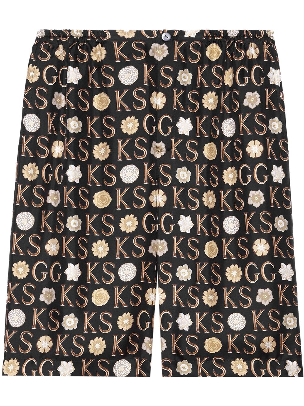 Gucci x Ken Scott 及膝短裤 - 黑色