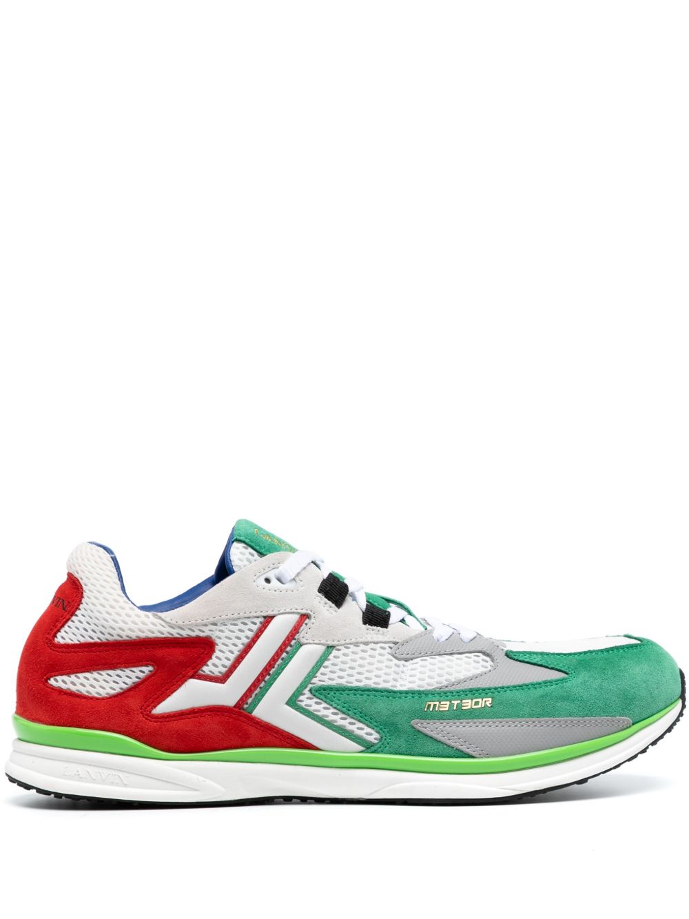 Lanvin Meteor Runner colour-block sneakers - 绿色