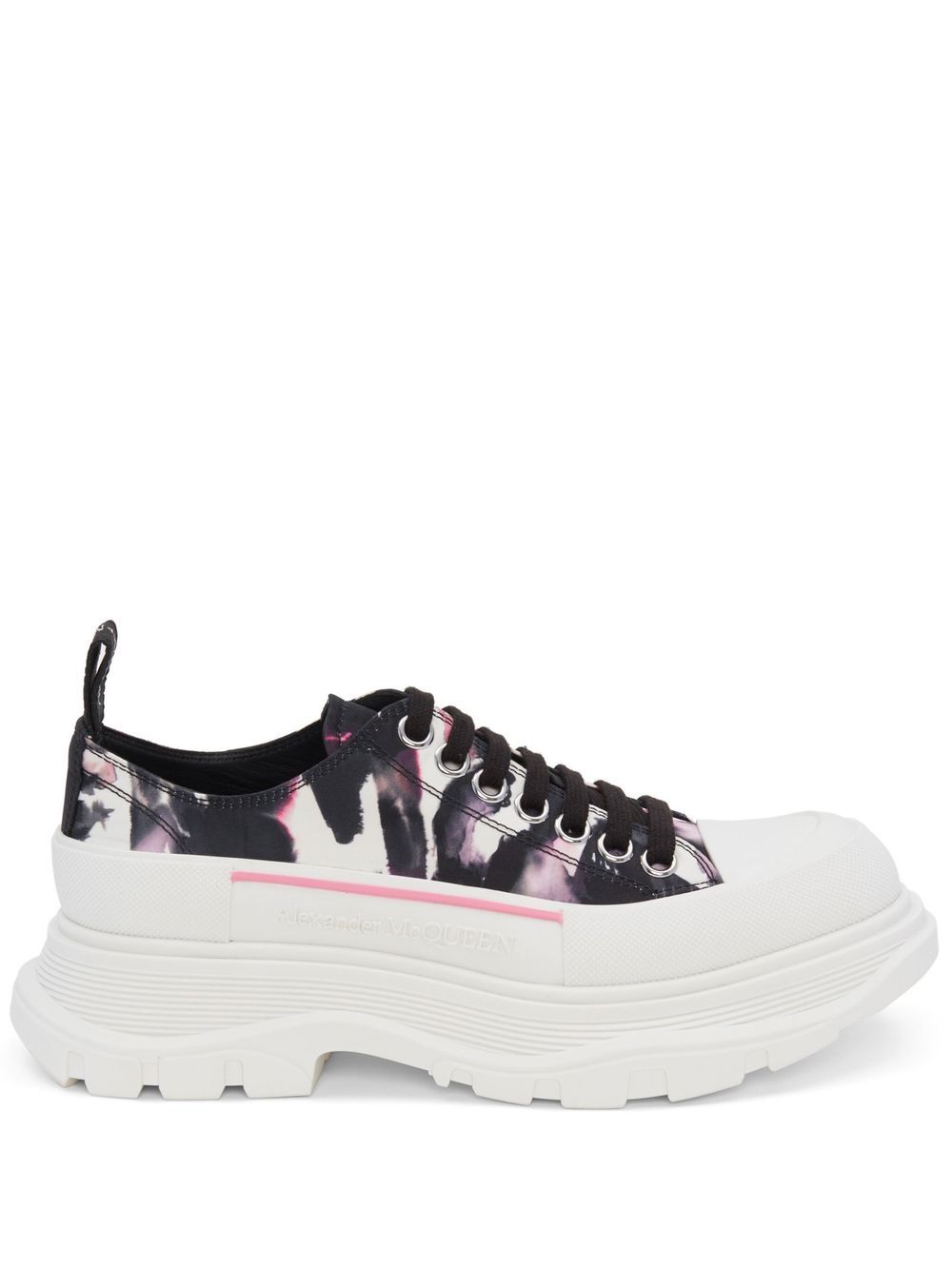 Alexander McQueen 低帮厚底运动鞋 - 黑色