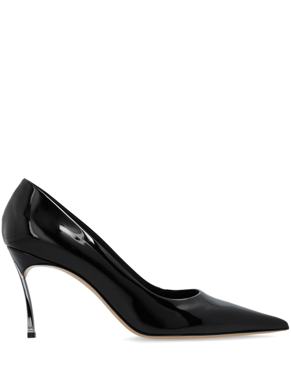 Casadei Tiffany皮质高跟鞋 - 黑色