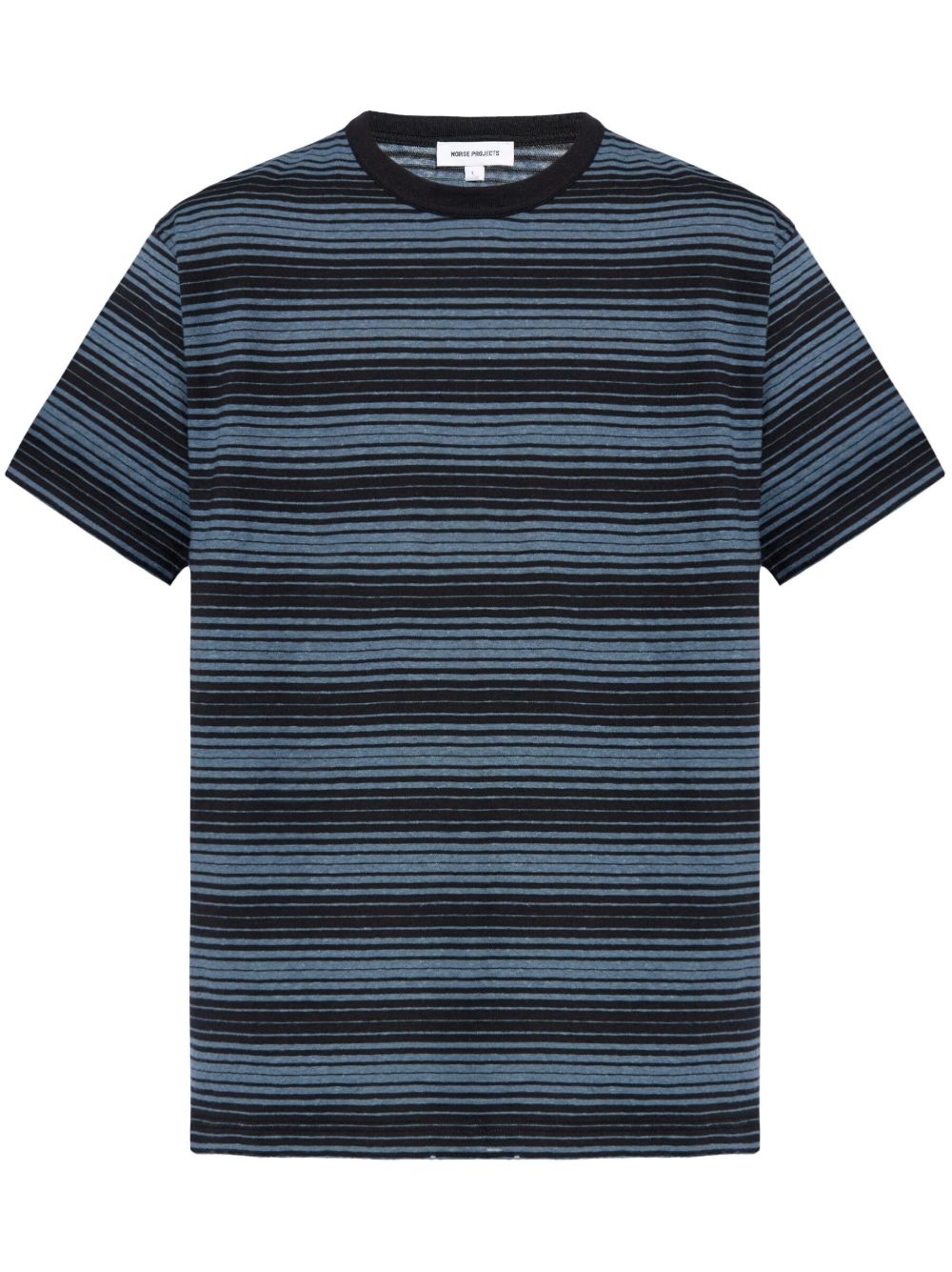 Norse Projects 条纹棉T恤 - 蓝色