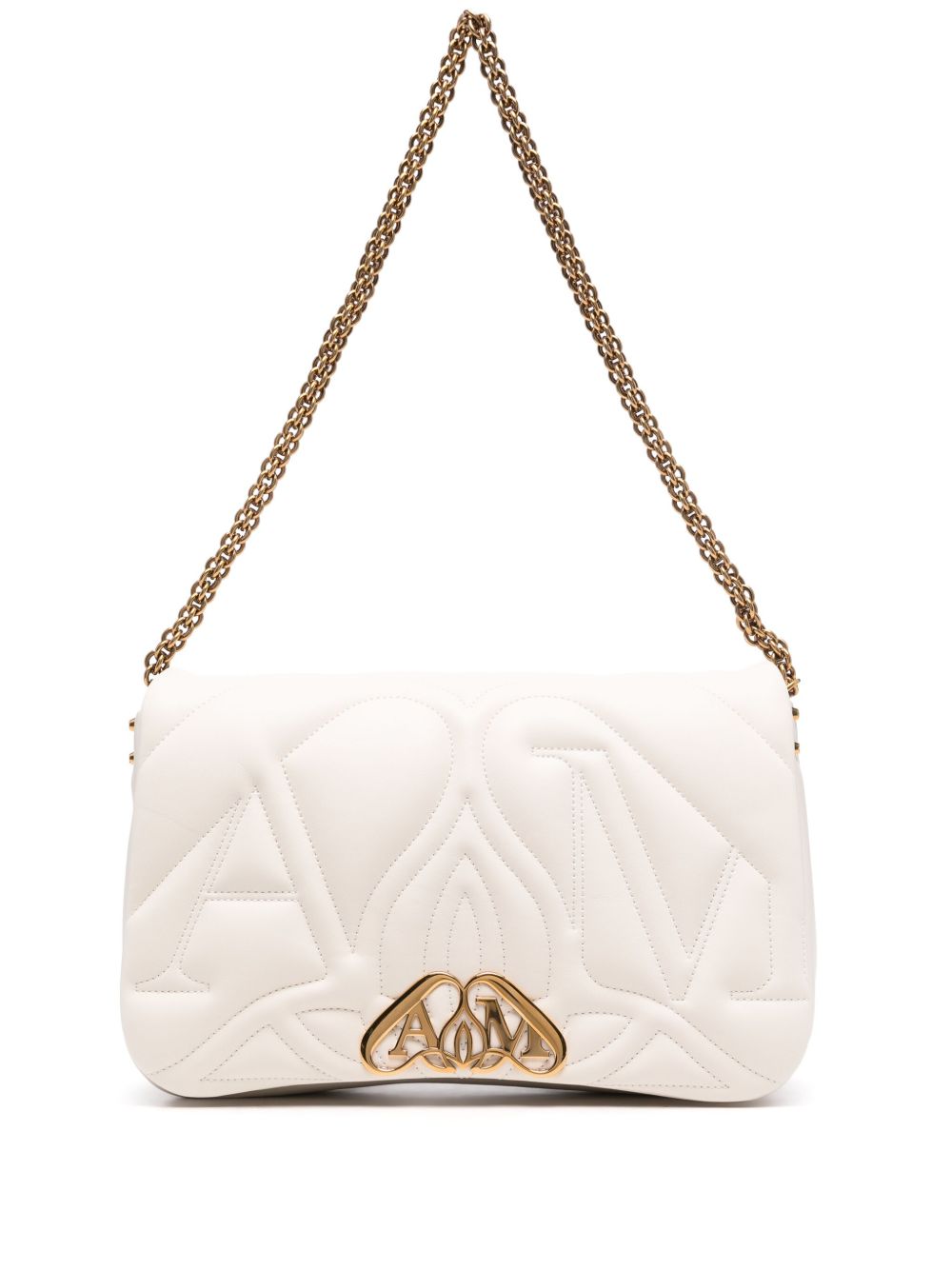 Alexander McQueen The Seal 单肩包 - 白色