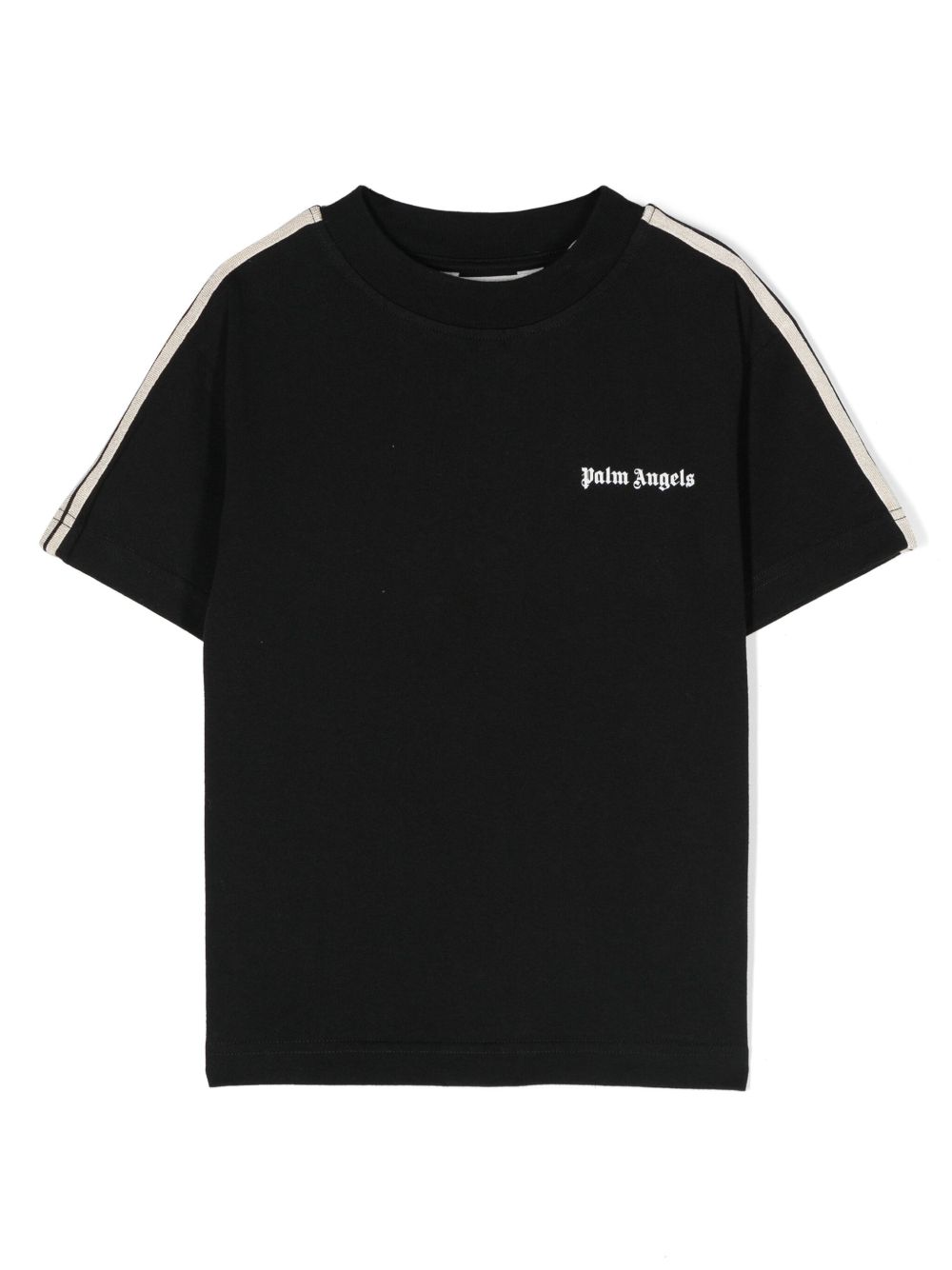 Palm Angels Kids logo印花运动T恤 - 黑色