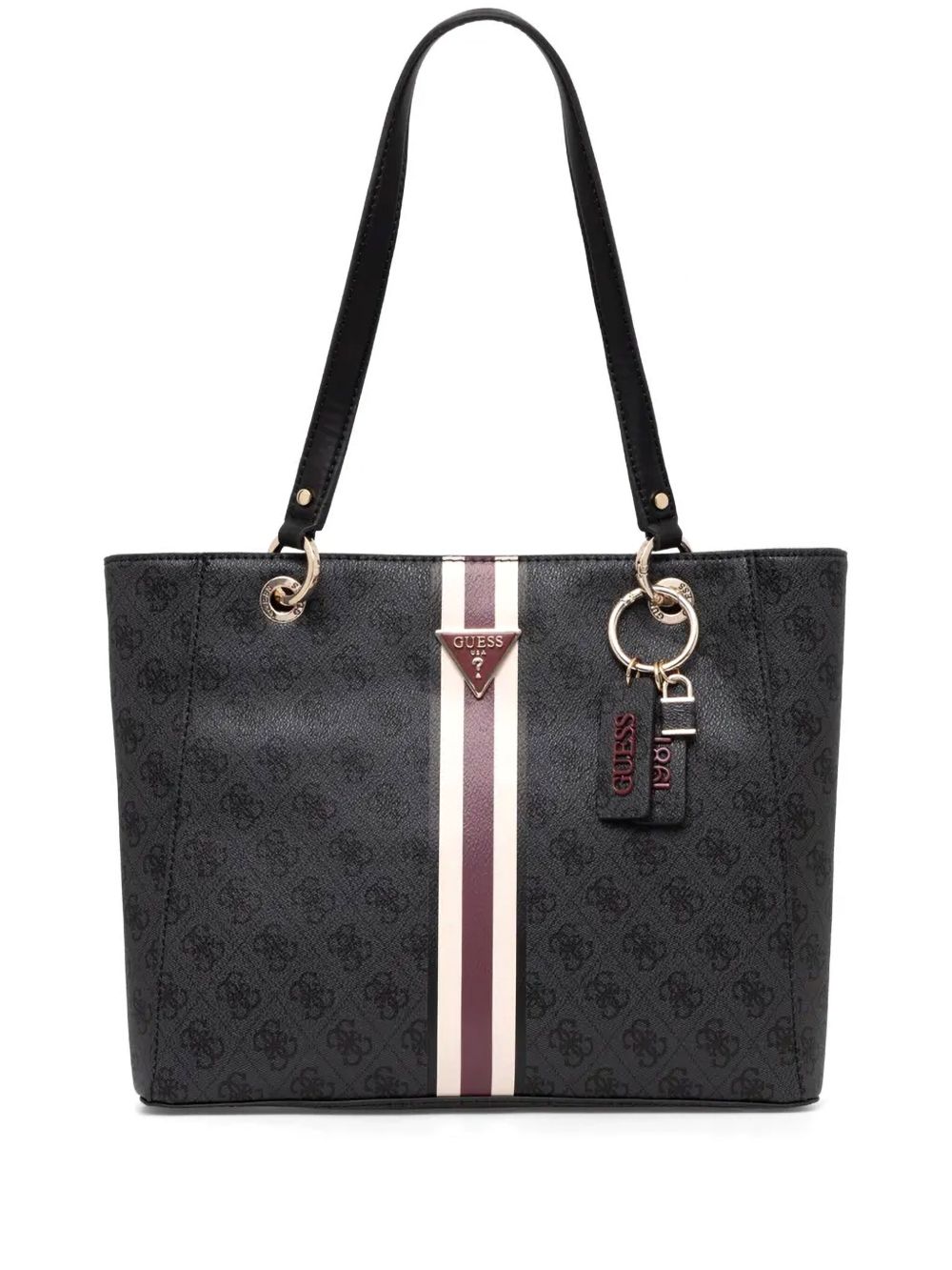 GUESS USA Noelle 4G logo单肩包 - CLO BLACK
