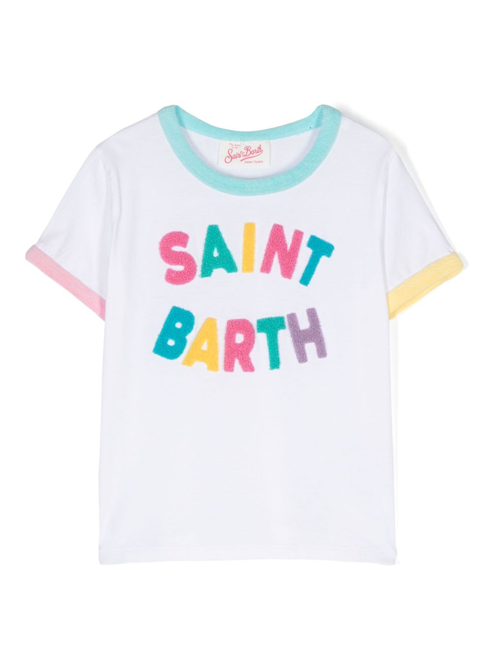 MC2 Saint Barth Kids 毛巾布细节T恤 - 白色