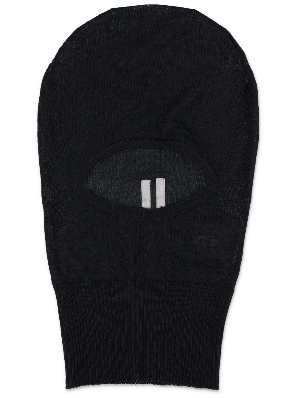Rick Owens 罗纹下摆羊绒巴拉克拉瓦帽 - 黑色