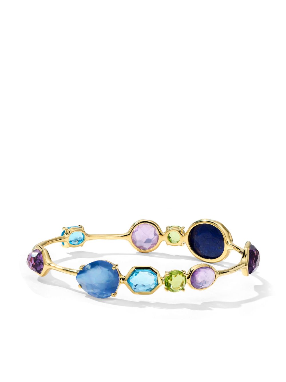 IPPOLITA 18K黄金 Rock Candy Gelato Kiss 多宝石手镯 - 金色