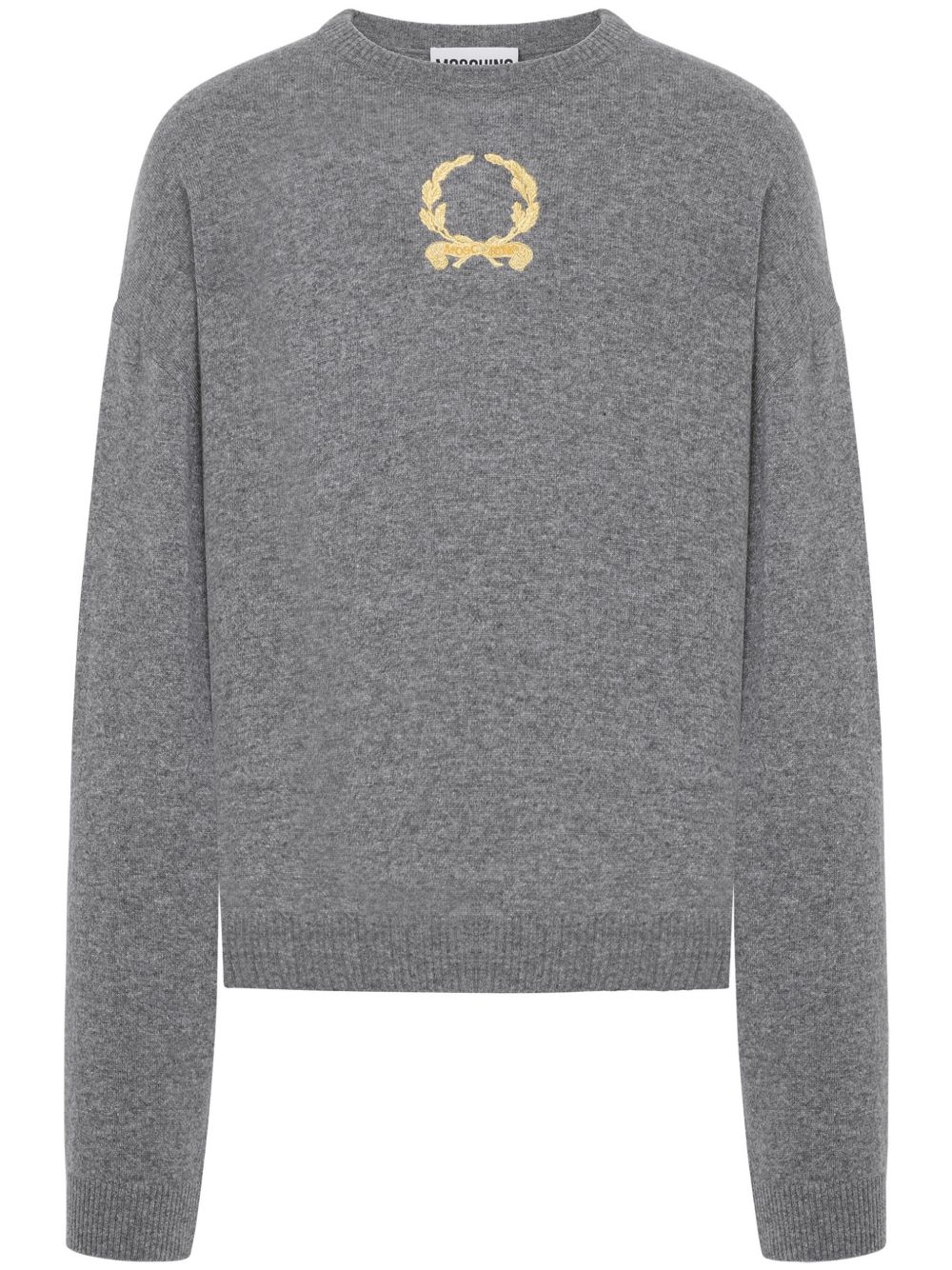 Moschino Laurel 刺绣毛衣 - 灰色