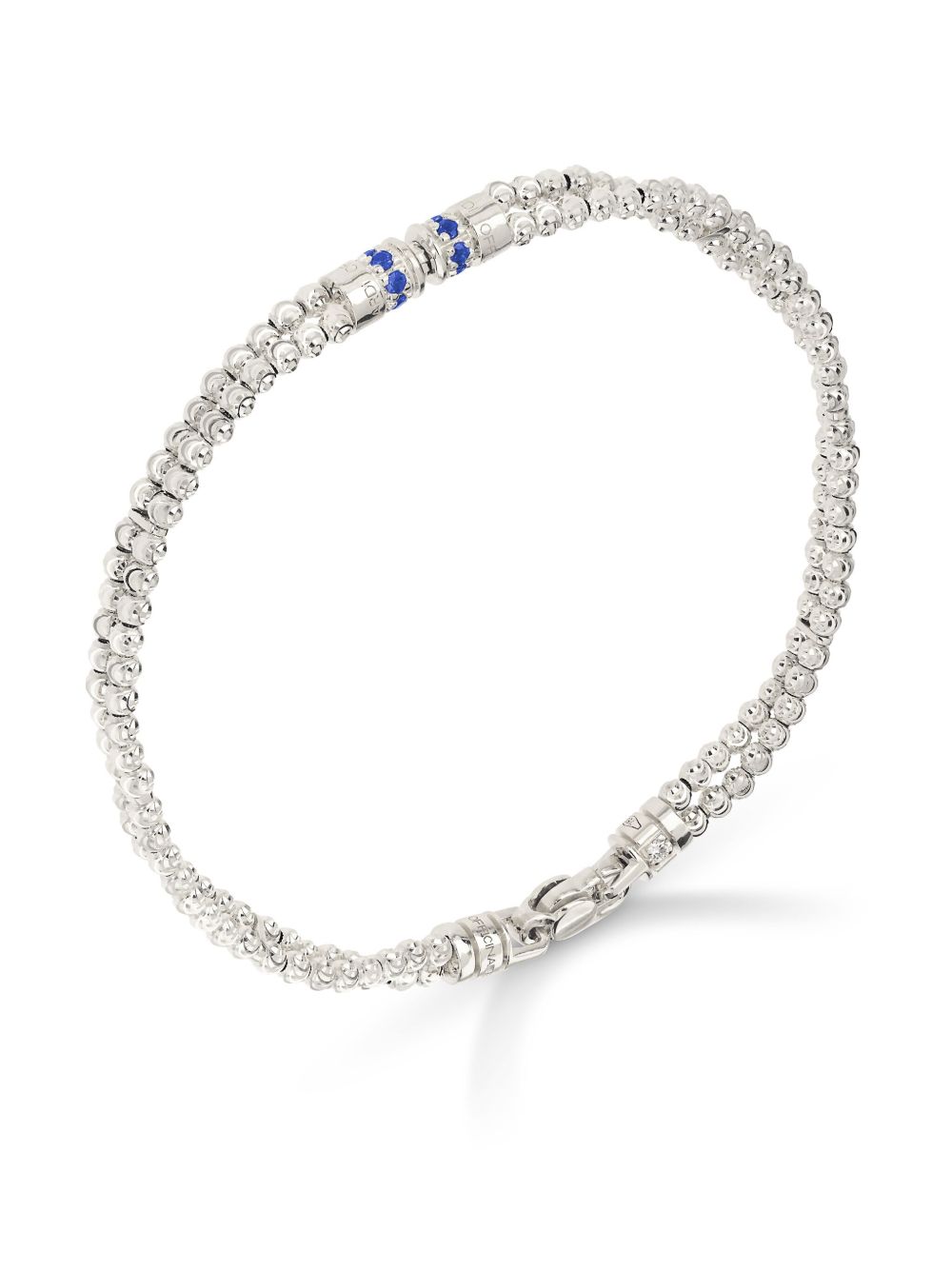 Officina Bernardi 18K白金 Moon 蓝宝石手链 - 银色