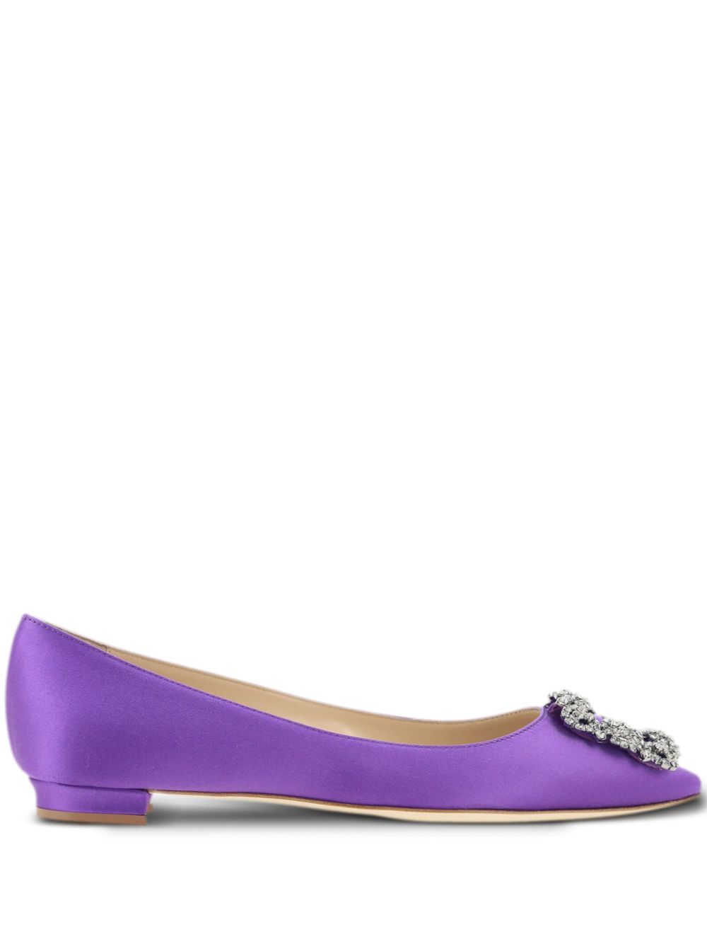 Manolo Blahnik Hangisi 芭蕾平底鞋 - 紫色