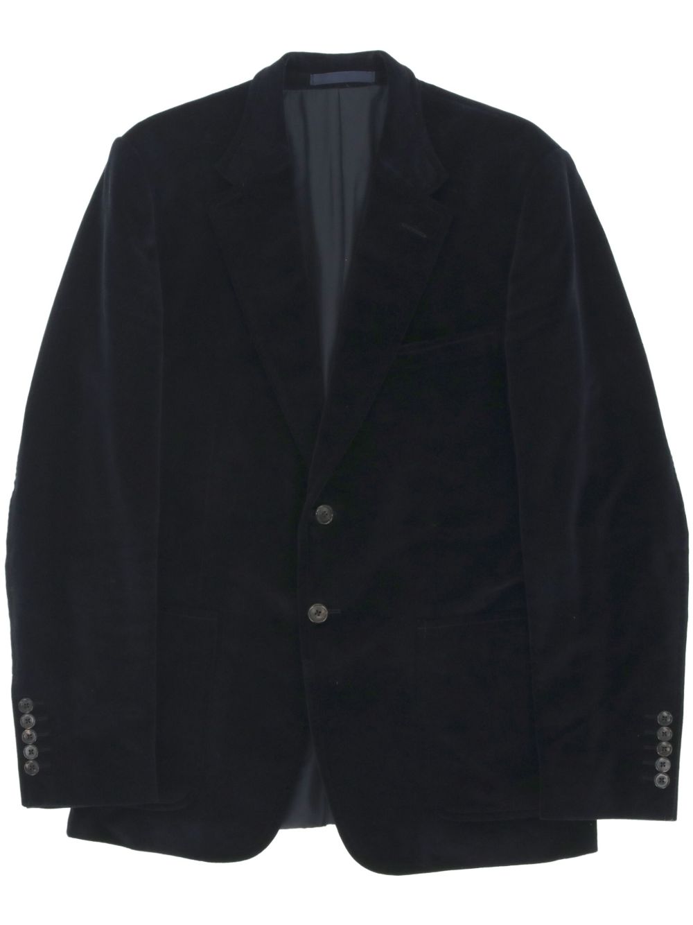Gucci Pre-Owned 棉西装夹克（2000年代典藏款） - 蓝色