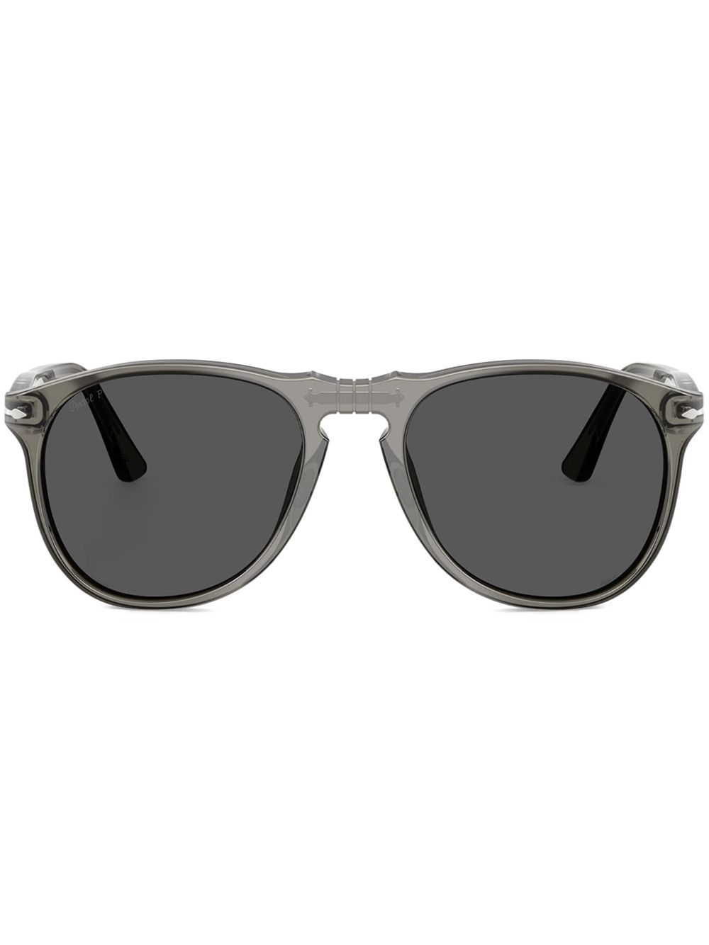 Persol 飞行员镜框太阳眼镜 - 灰色