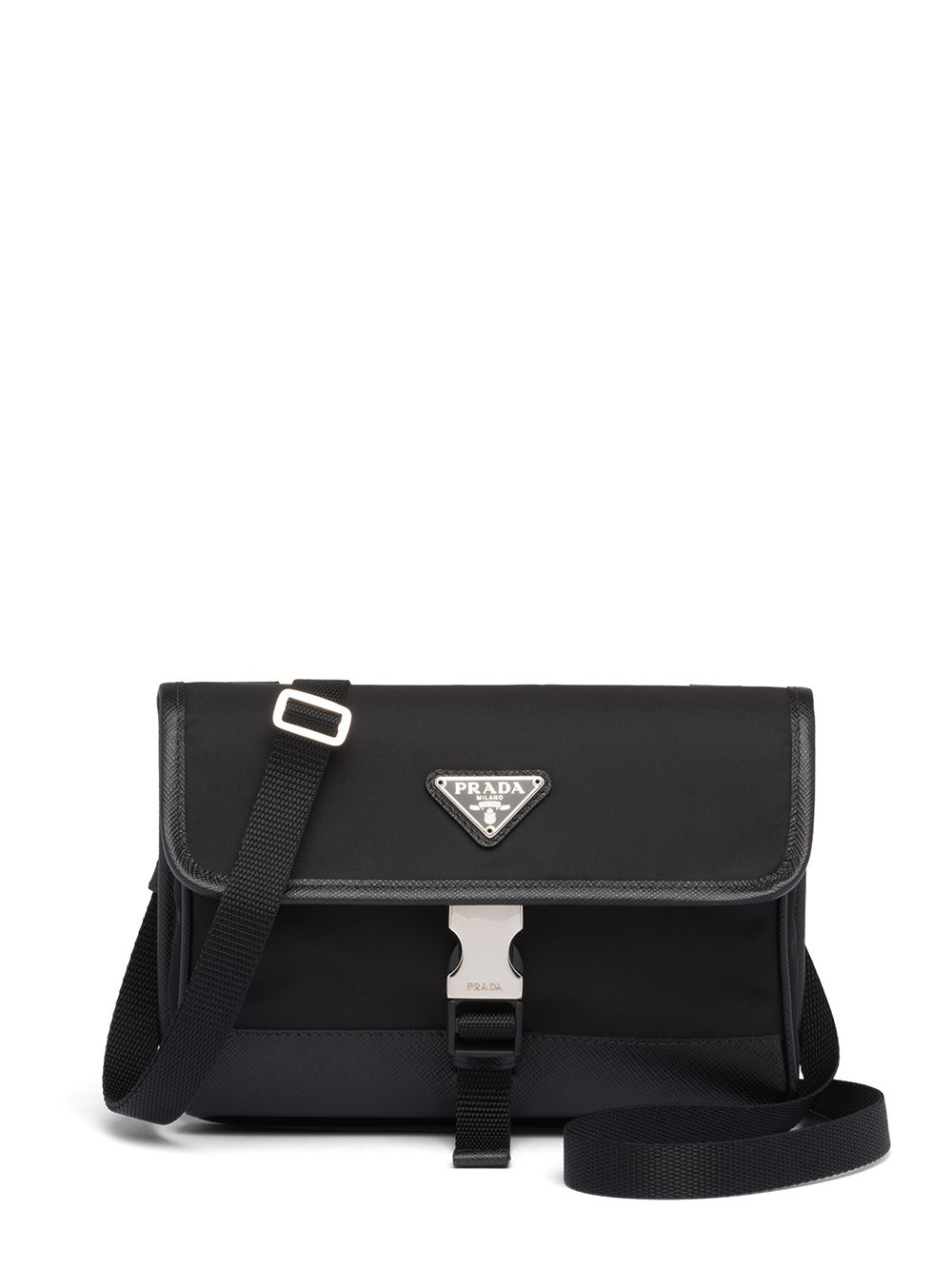 Prada 普拉达 logo标牌手机套 - 黑色