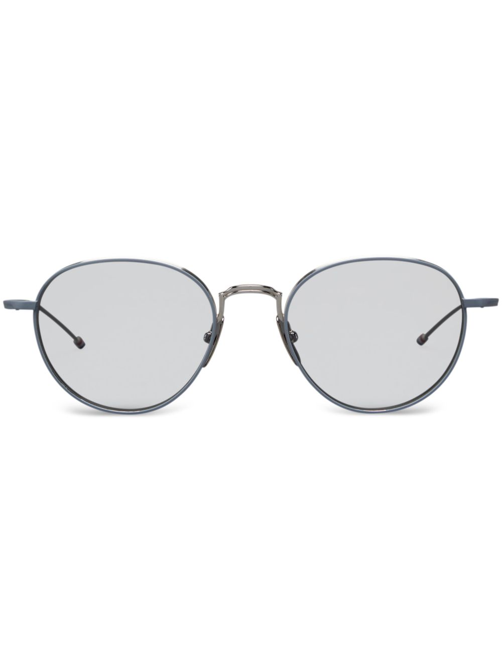 Thom Browne Eyewear 圆框太阳眼镜 - 银色