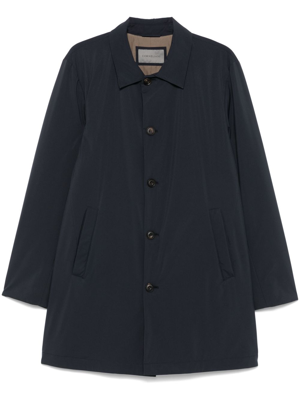 Corneliani 府绸雨衣 - 蓝色