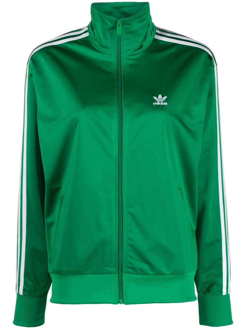 adidas logo刺绣运动夹克 - 绿色