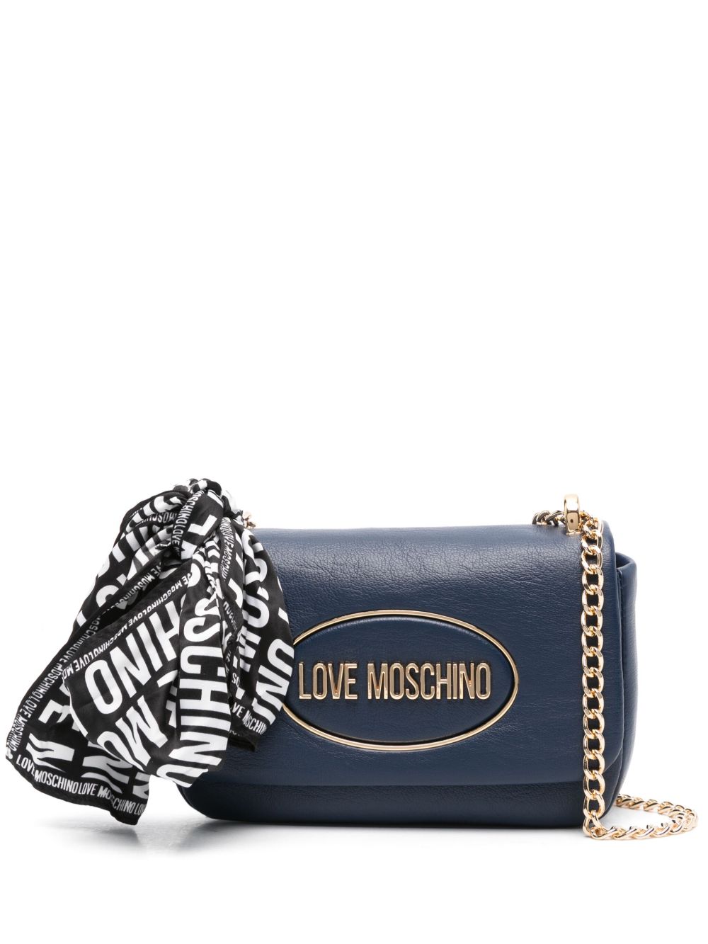 Love Moschino logo字母托特包 - 蓝色