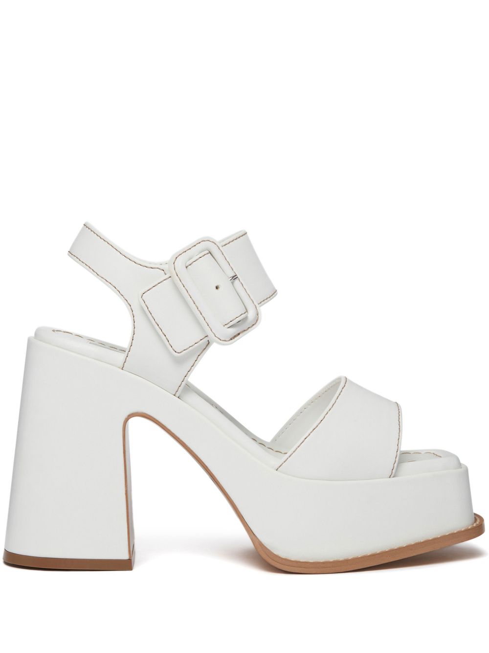 Stella McCartney Skyla 水台式高跟凉鞋 - 白色
