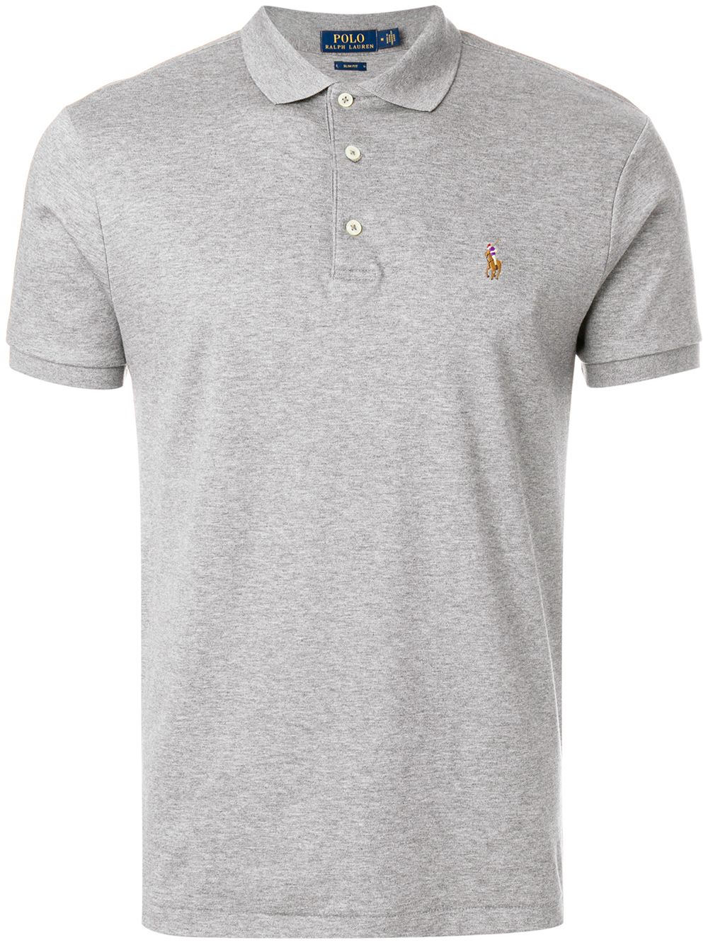 Polo Ralph Lauren logo刺绣polo衫 - 灰色