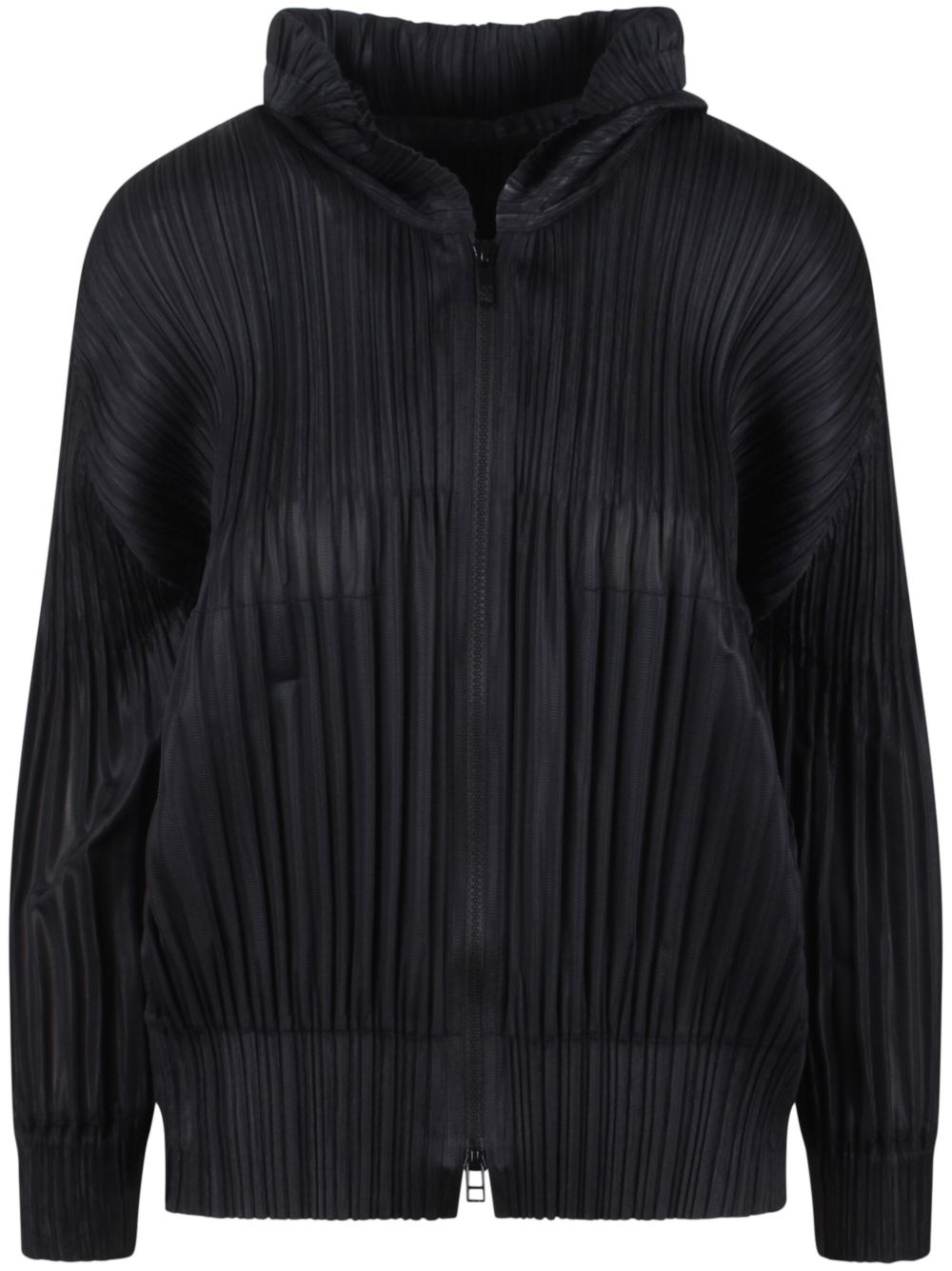 Pleats Please Issey Miyake 细褶夹克 - 黑色