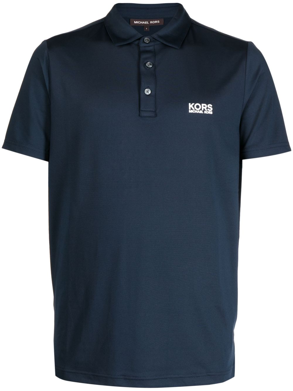 Michael Kors logo印花短袖polo衫 - 蓝色