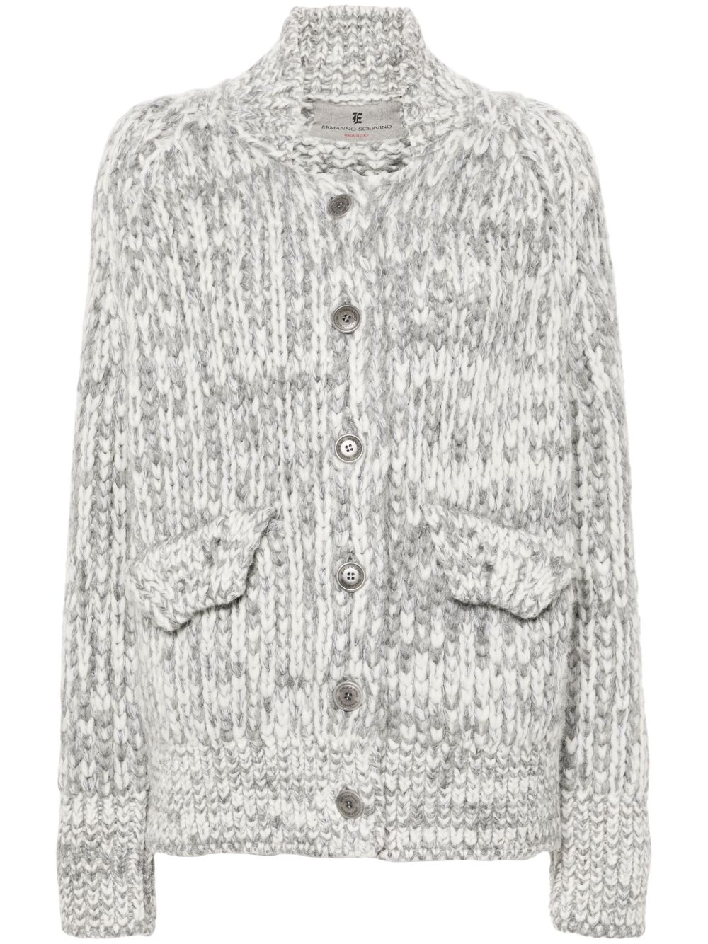 Ermanno Scervino 混色效果棒球夹克 - 灰色
