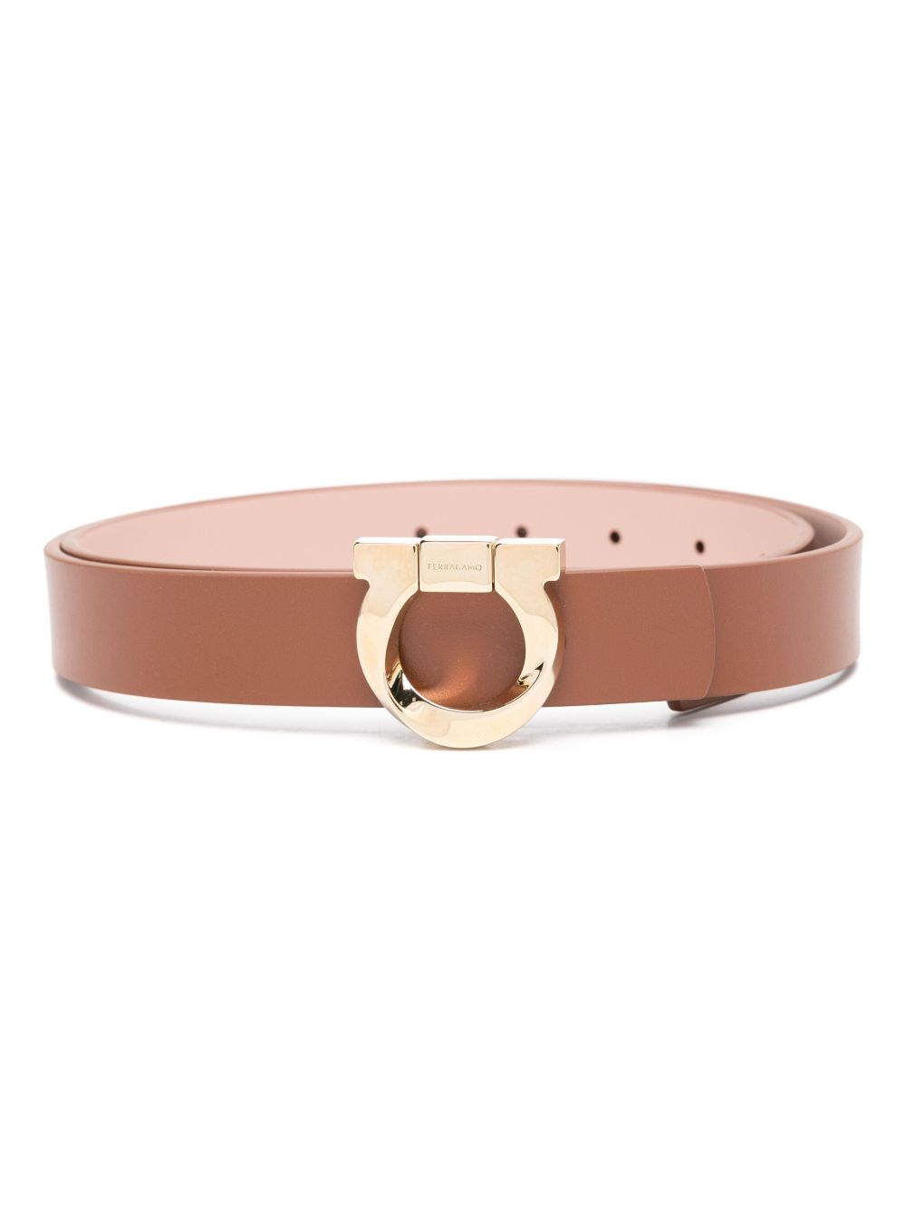 Ferragamo 双面腰带 - 褐色