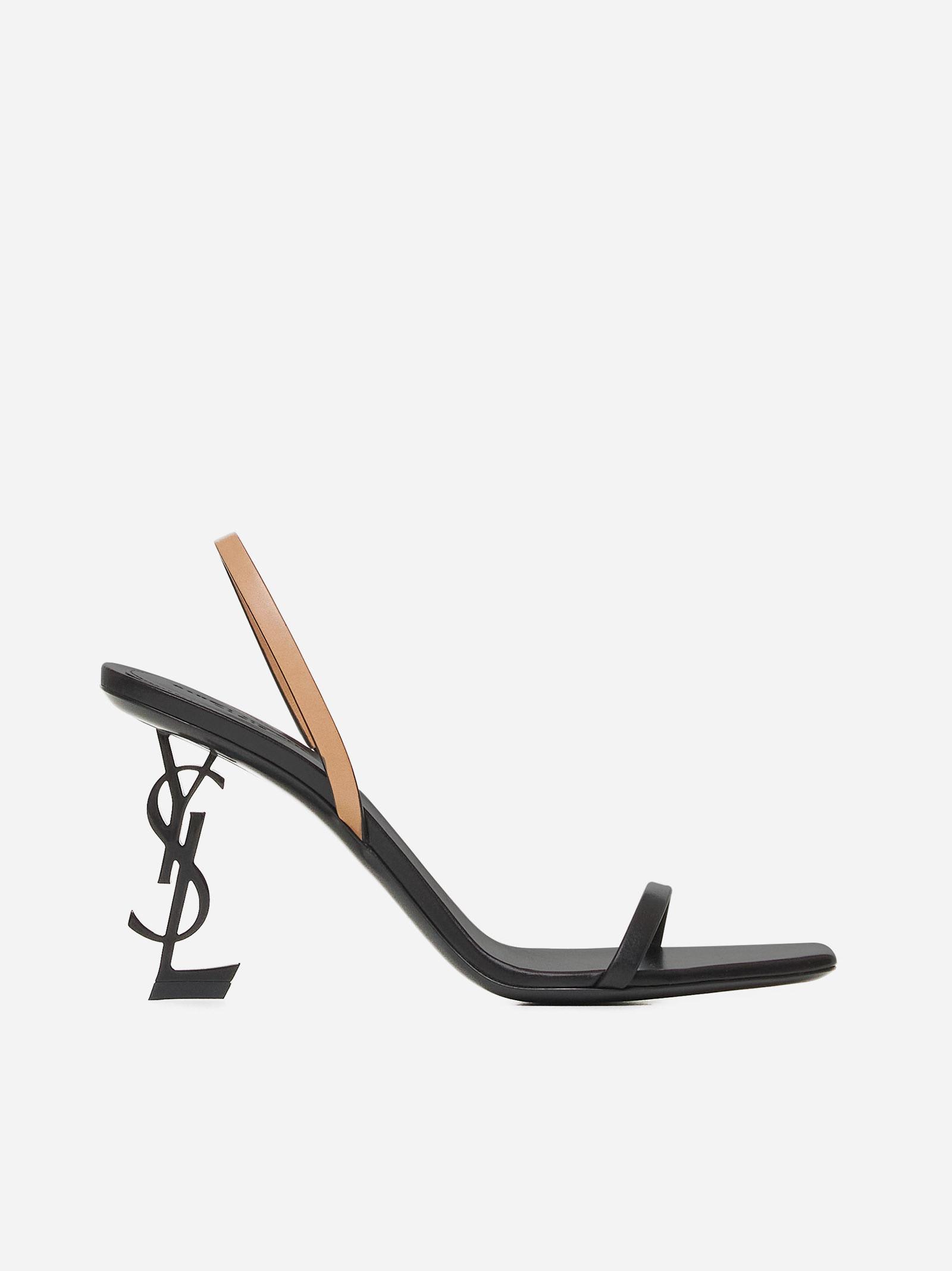 Saint Laurent Opyum Leather Sandals