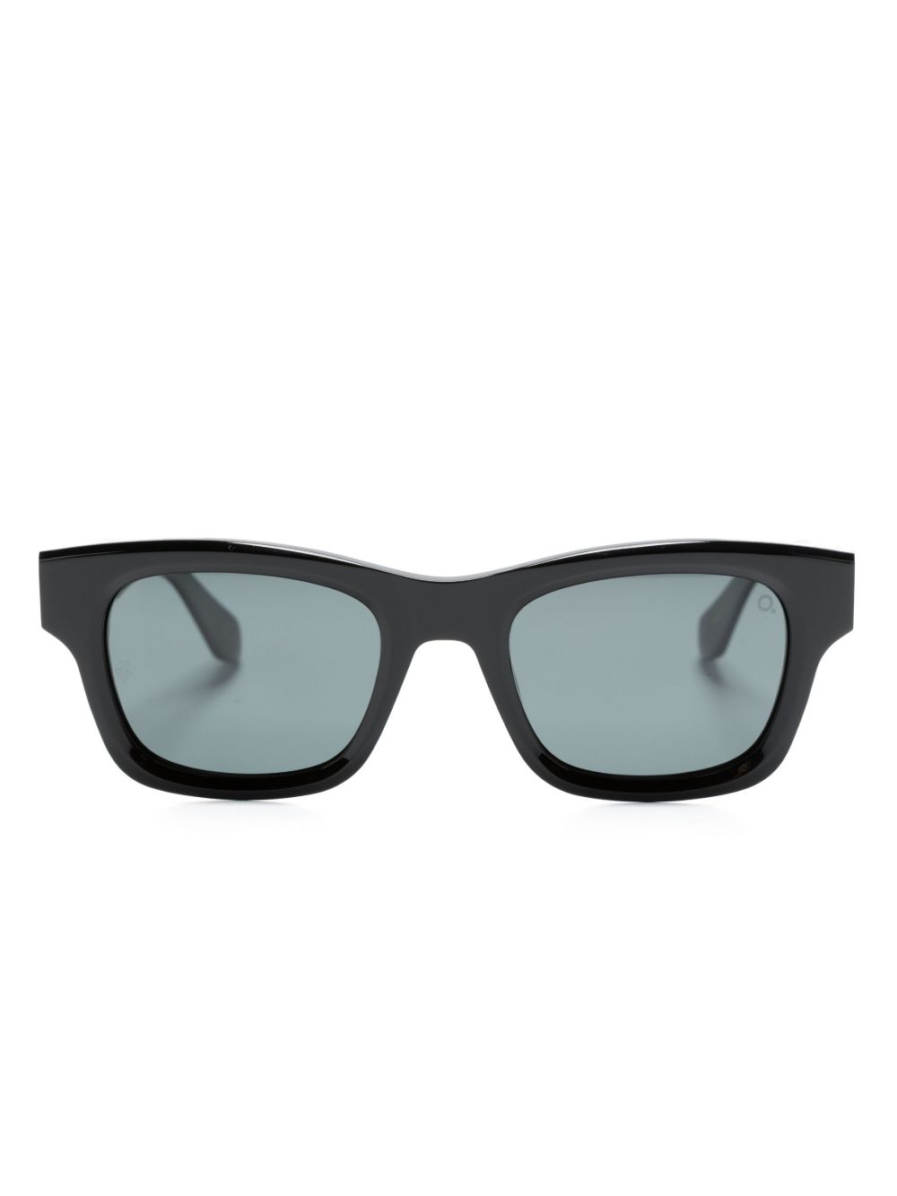 Etnia Barcelona Wayfarer 镜框logo标牌太阳眼镜 - 黑色