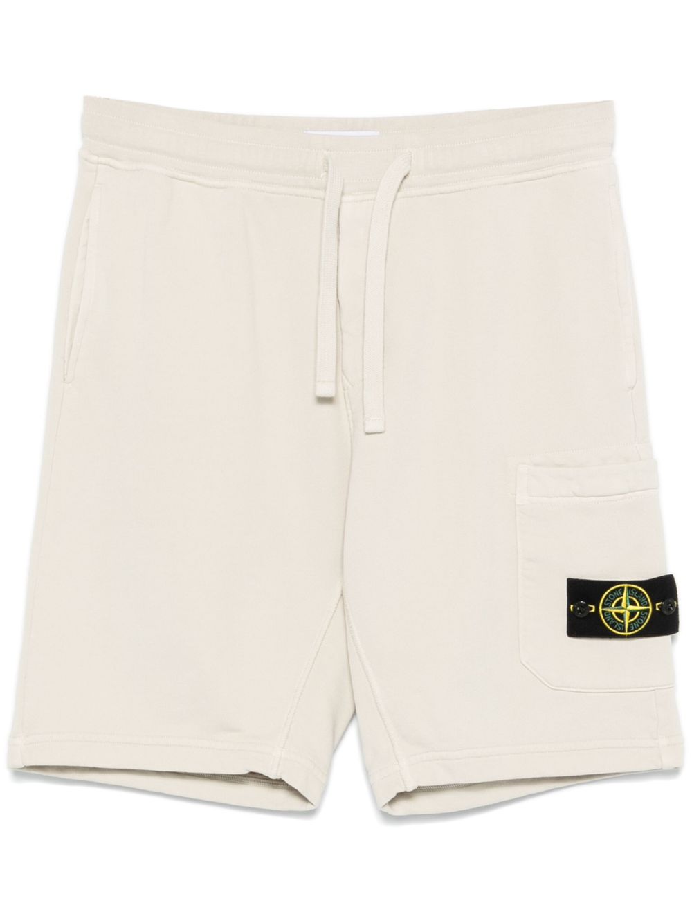 Stone Island Compass 徽章运动短裤 - 中性色