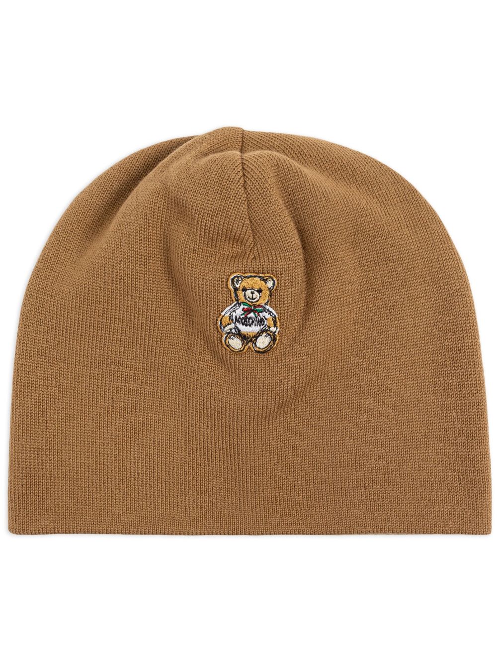 Moschino Teddy 贴花套头帽 - 褐色
