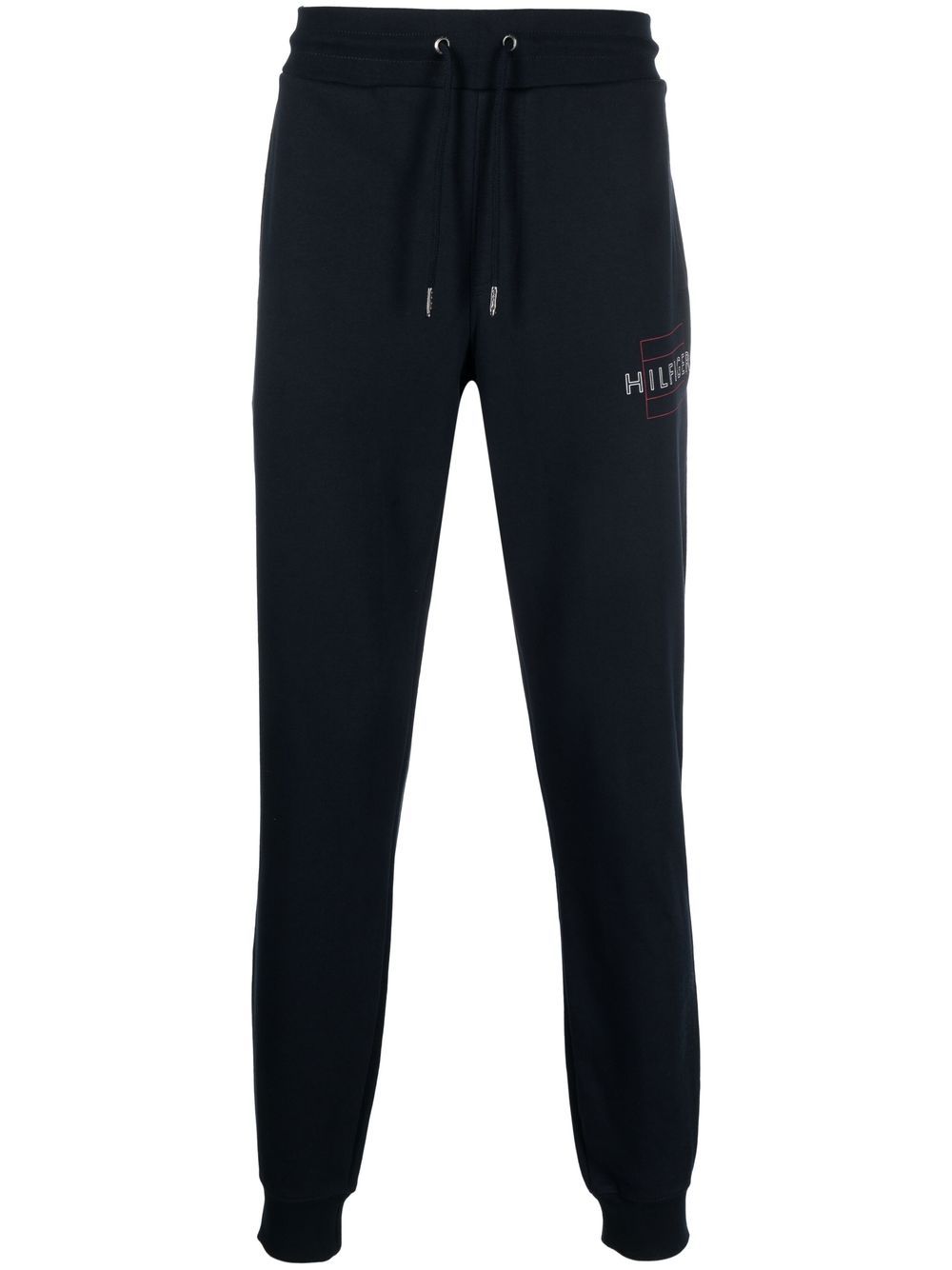 Tommy Hilfiger logo印花运动裤 - 蓝色