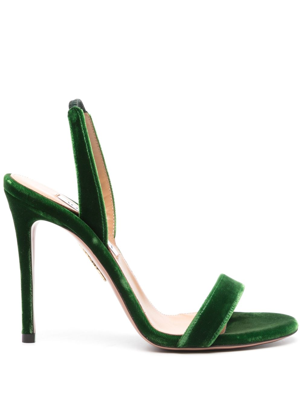 Aquazzura So Nude 裹踝高跟凉鞋（11.5厘米） - 绿色