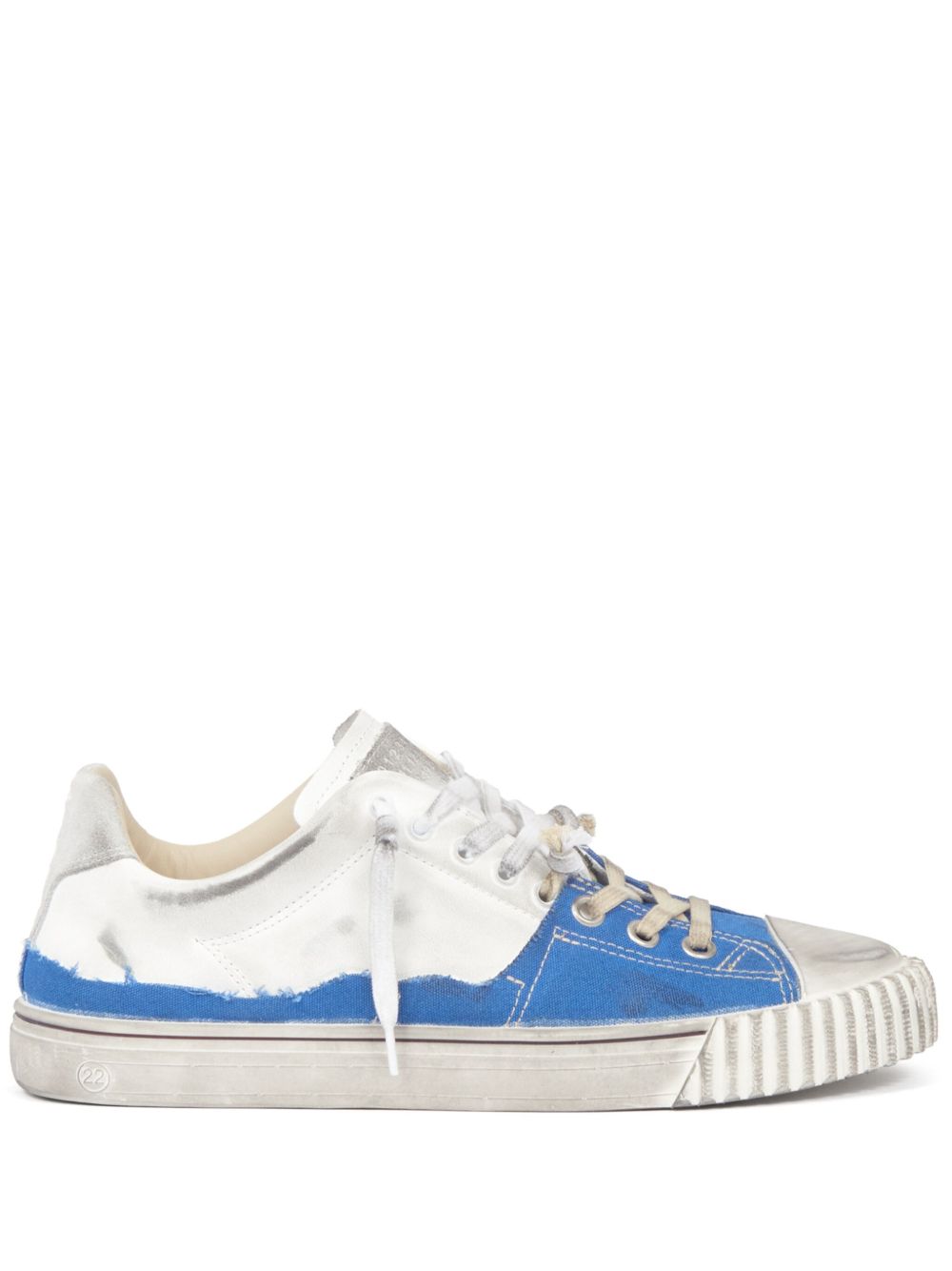 Maison Margiela New Evolution 分层式设计运动鞋 - 蓝色