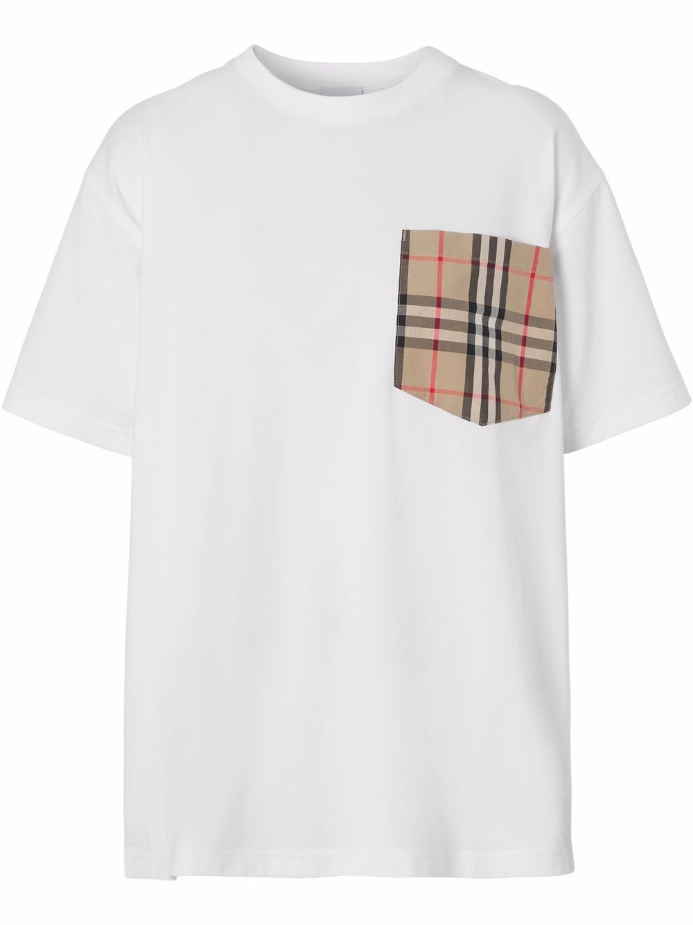 Burberry Vintage Check 棉T恤 - 白色
