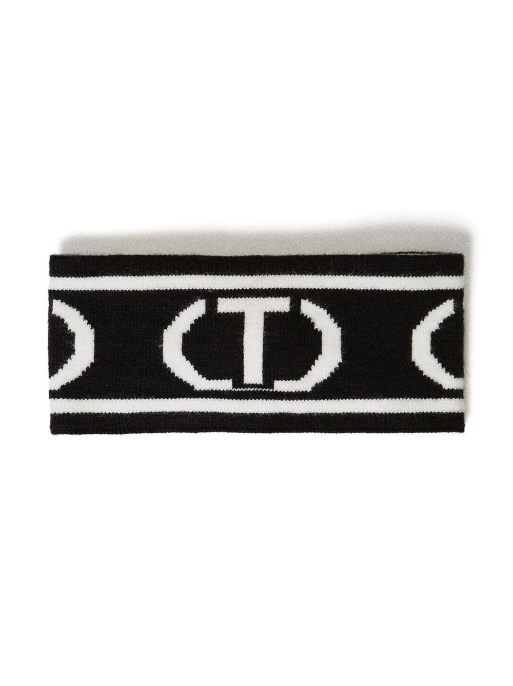 TWINSET Kids logo嵌花发箍 - 黑色
