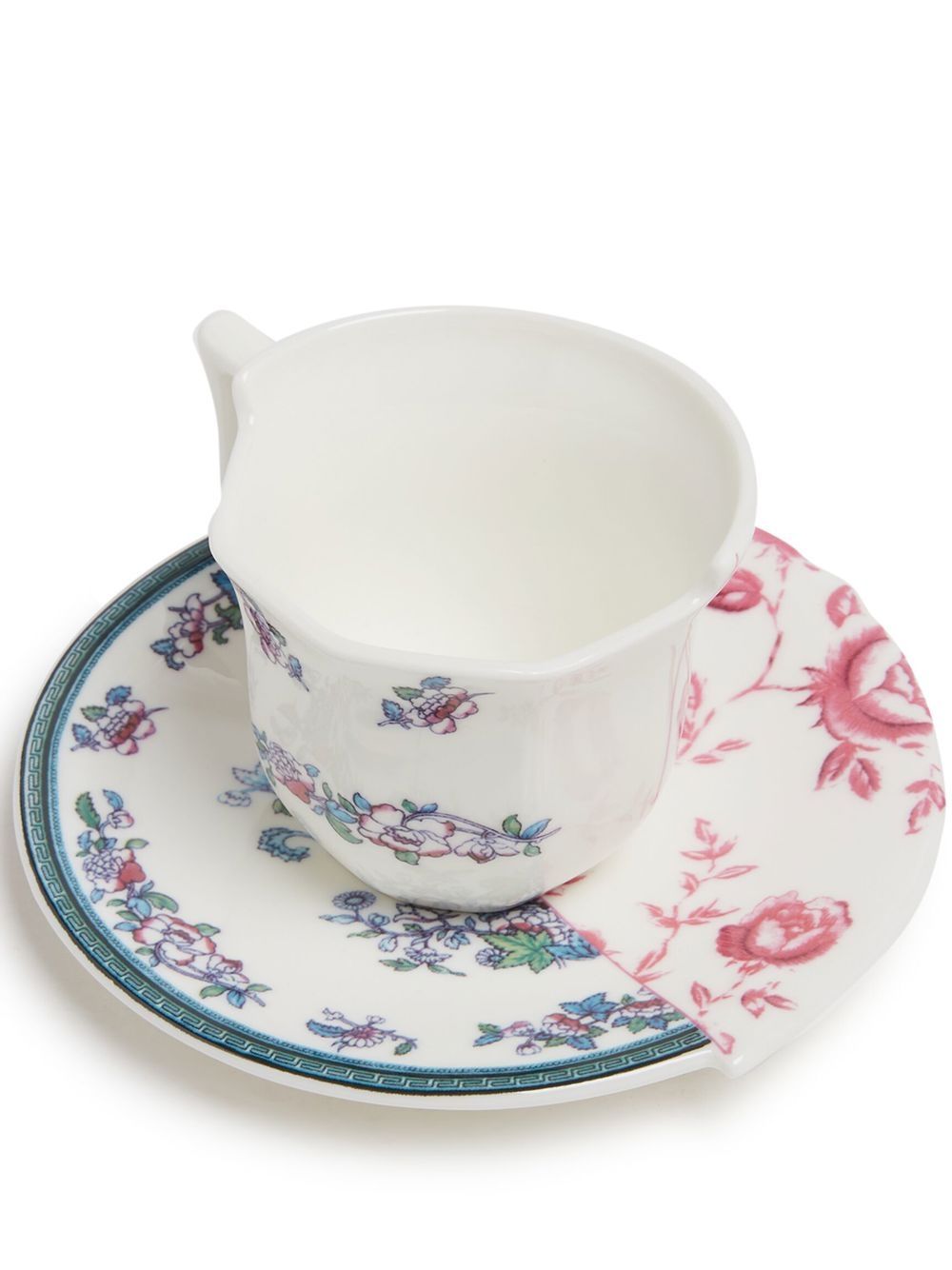 Seletti Hybrid Leonia 带浅碟咖啡杯 - 白色