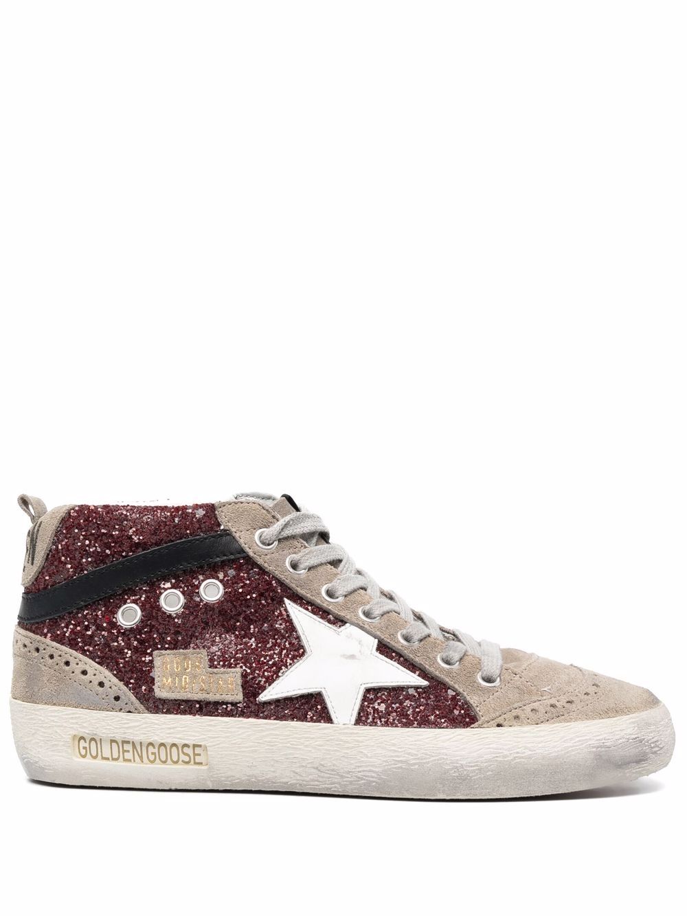Golden Goose Mid Star 高帮板鞋 - 红色