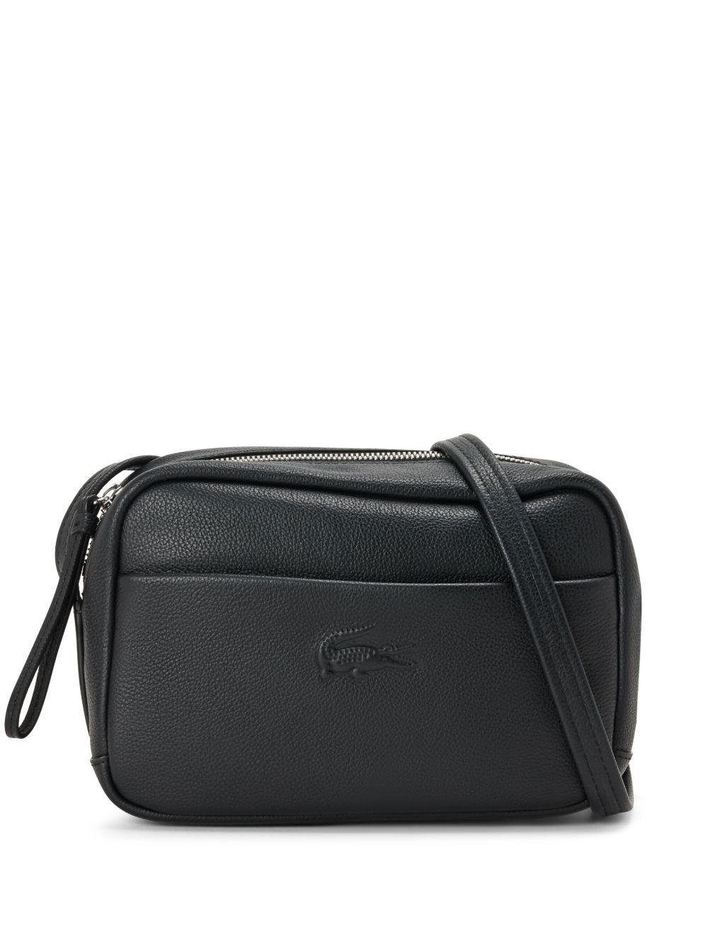 Lacoste 交叉带单肩包 - 黑色