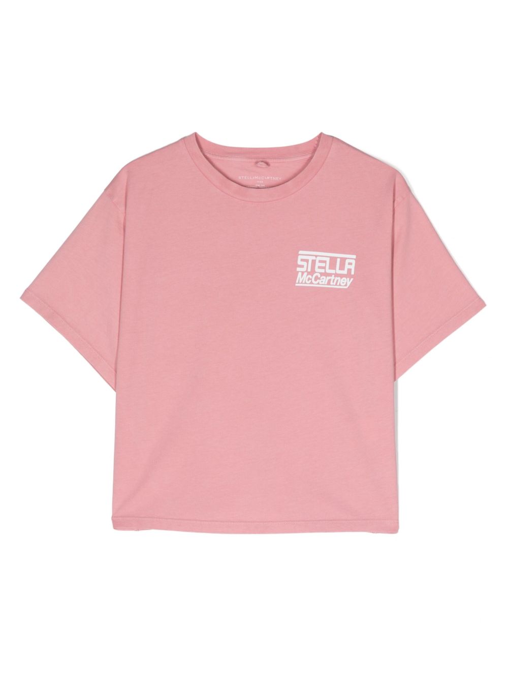 Stella McCartney Kids logo印花T恤 - 粉色