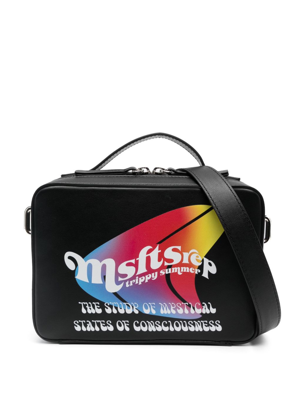 MSFTSrep logo印花托特包 - 黑色
