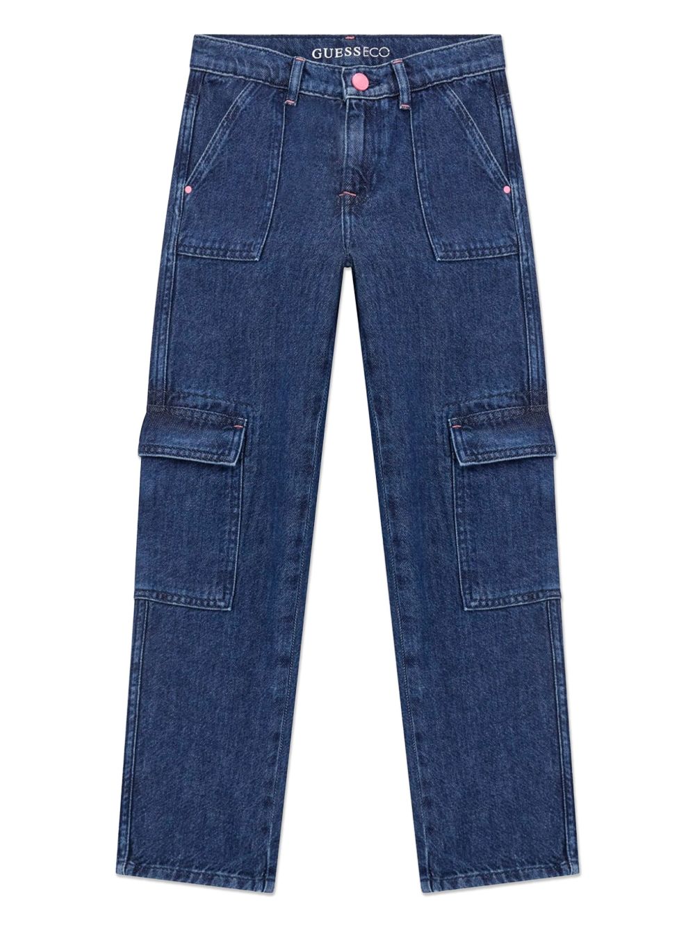 guess kids 直筒牛仔裤 - 蓝色
