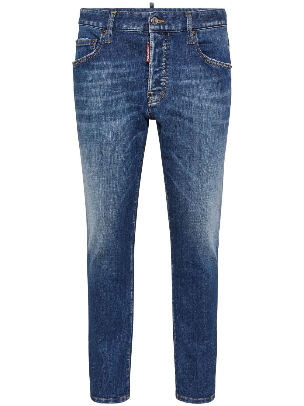 DSQUARED2 中腰修身牛仔裤 - 蓝色