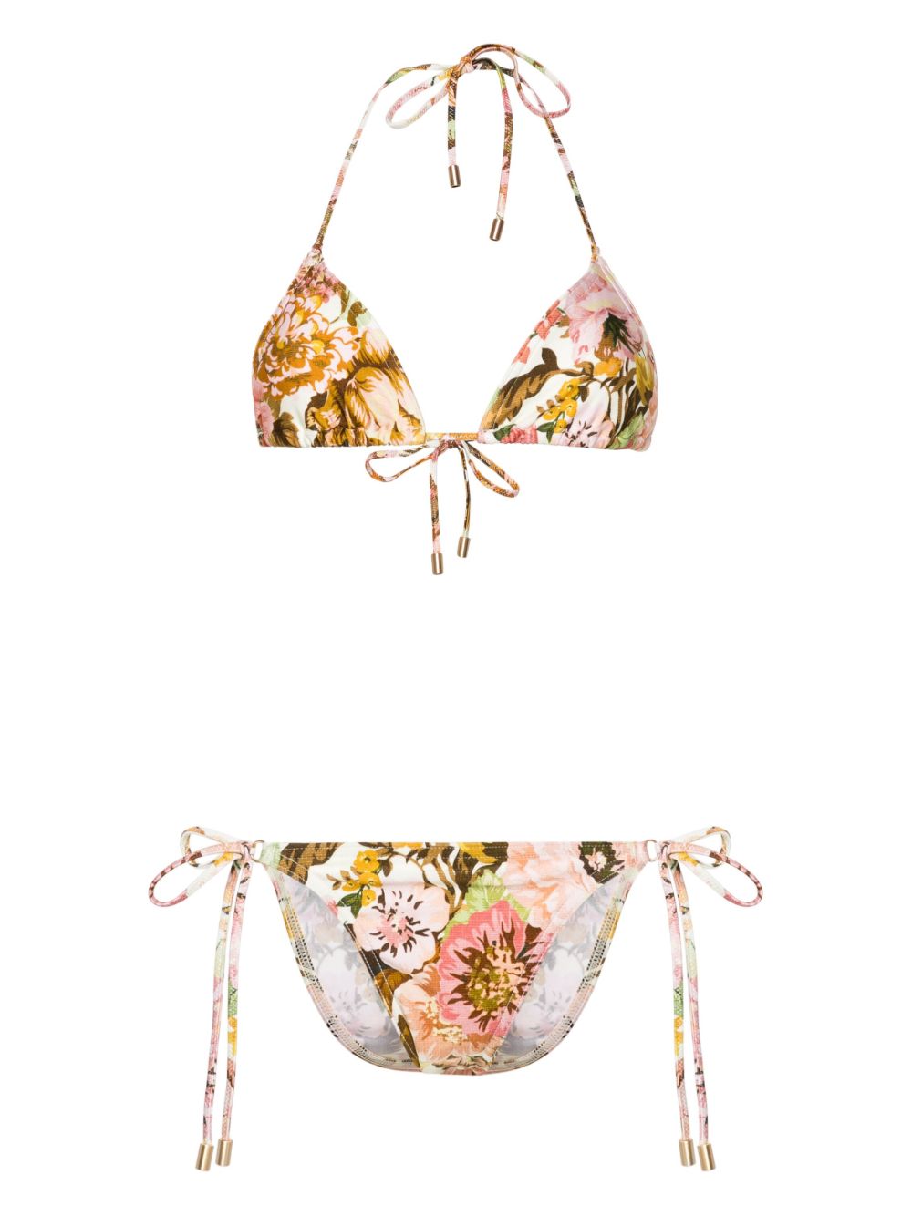 ZIMMERMANN Golden Mini Tri 比基尼套装 - 粉色