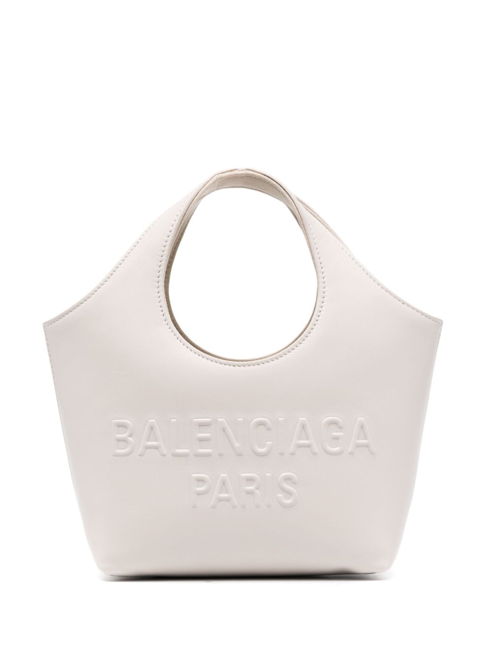Balenciaga Mary-Kate XS 皮质手提包 - 中性色