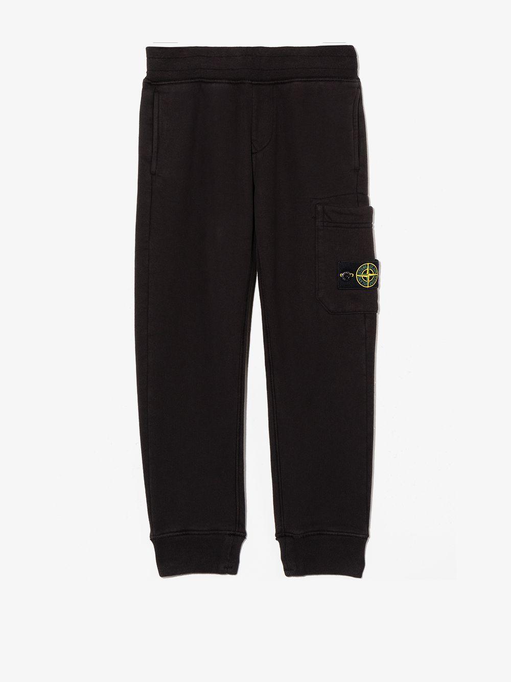 Stone Island Junior Compass logo运动裤 - 黑色