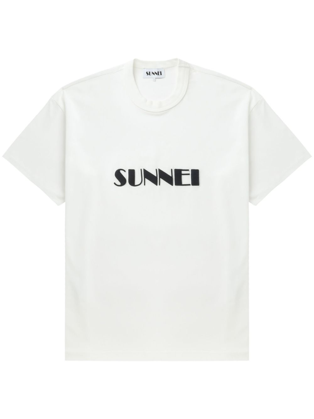 Sunnei logo印花棉T恤 - 白色