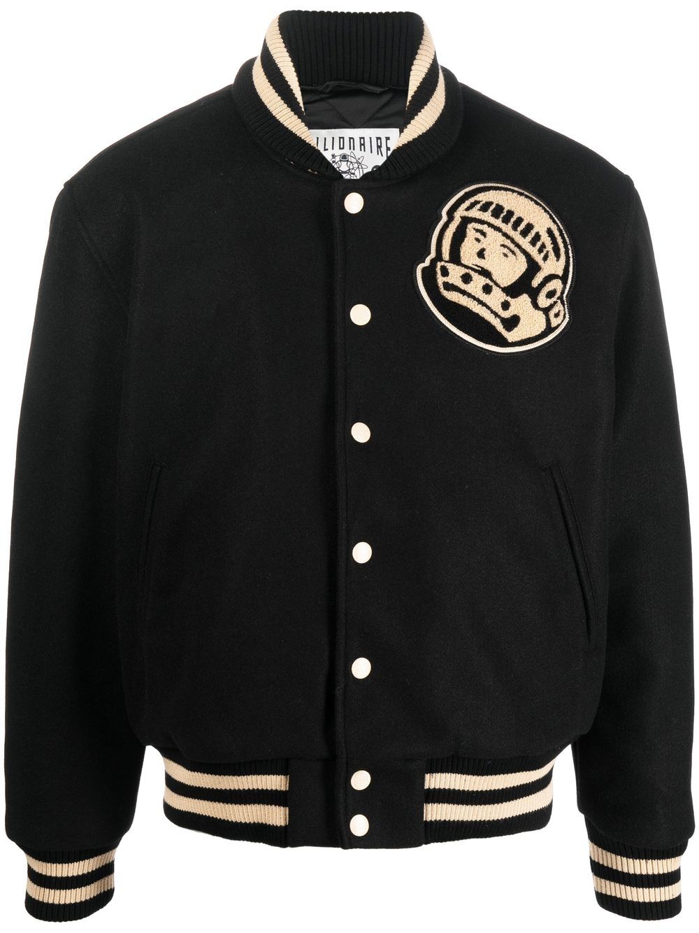 Billionaire Boys Club logo条纹飞行员夹克 - 黑色