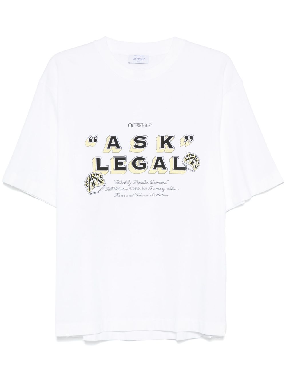 Off-White Ask Legal Skate T恤 - 白色