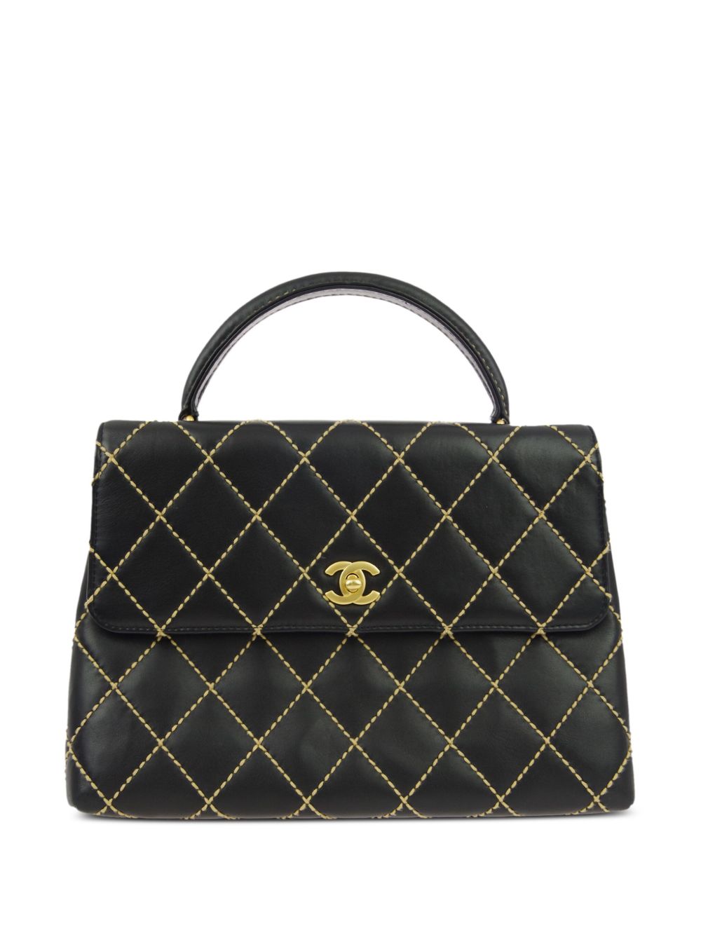 CHANEL Pre-Owned Wild Stitch 手提包（2005年典藏款） - 黑色
